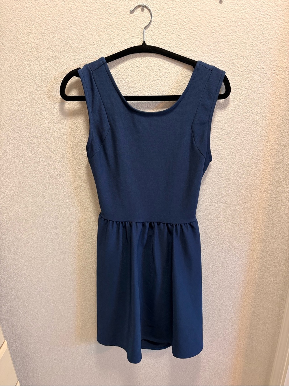 love, Fire Sleeveless Navy Blue Mini Dress